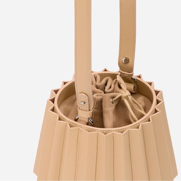 Mlouye | Mini Lantern Bag Pleated - Champagne | brand new - Picture 5 of 8